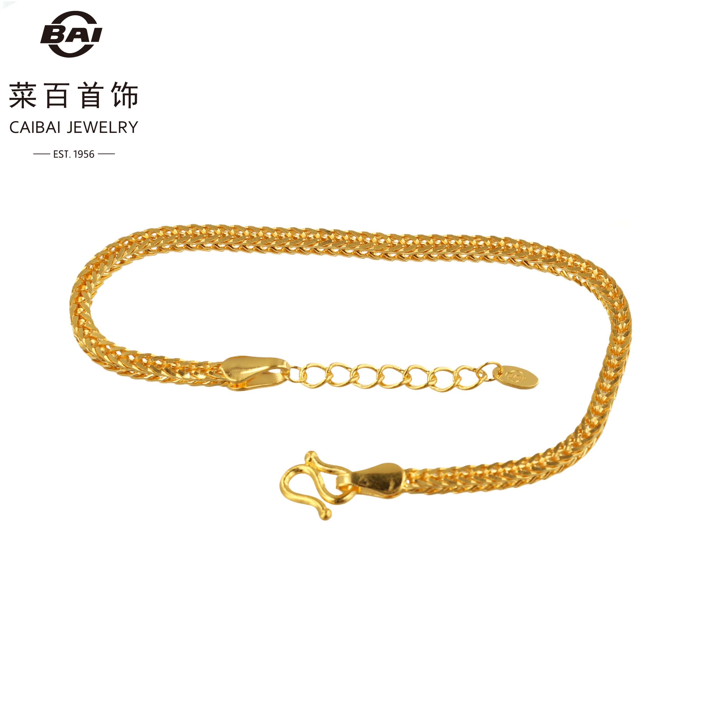 CBAI/菜百XT足金手链时尚百搭