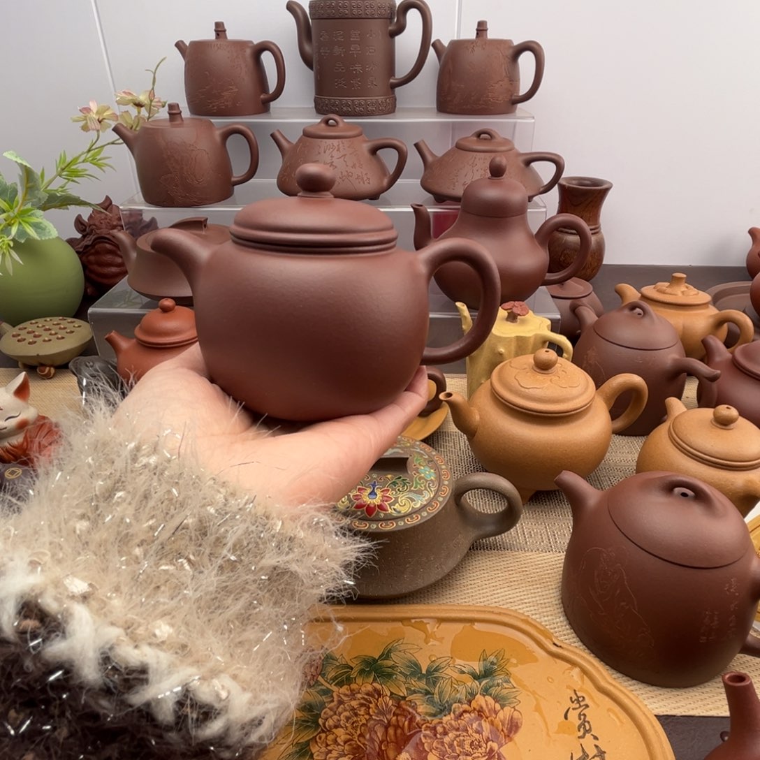 ****天紫砂茶壶黄龙源好底槽清匏尊