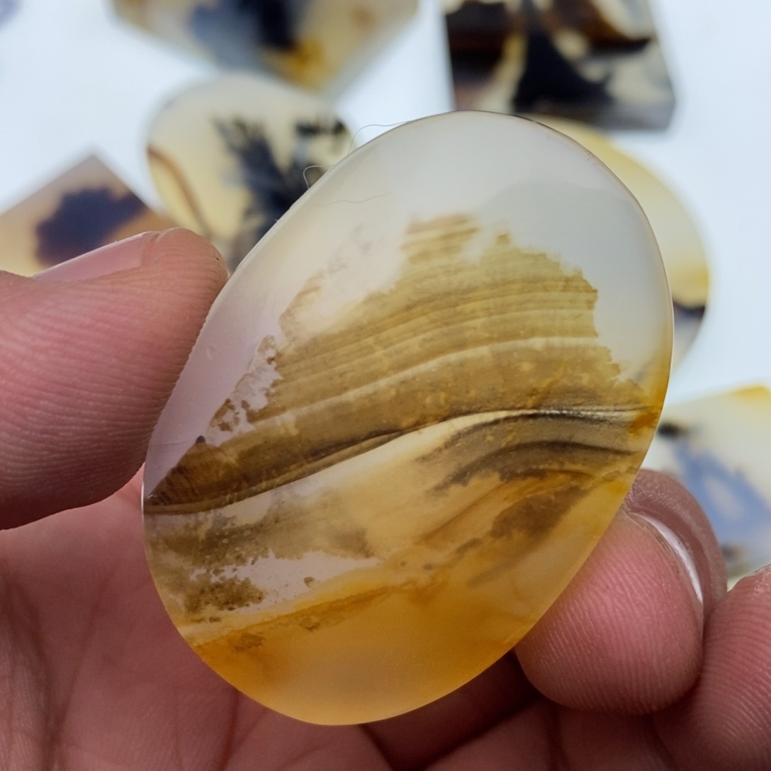 玛瑙/玉髓牌子足银镀金镶嵌