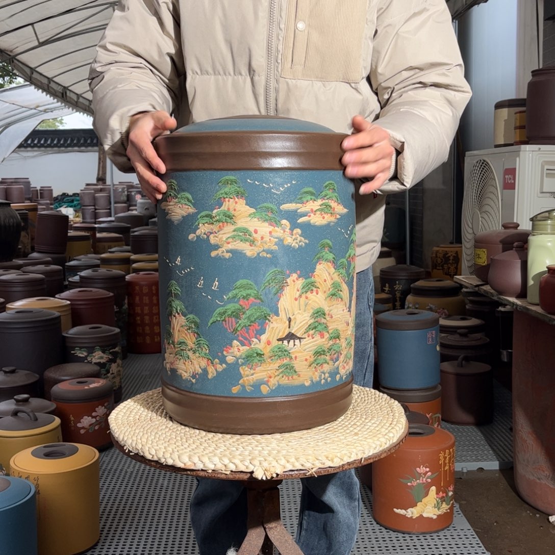 茶叶罐紫砂23 饼茶叶罐