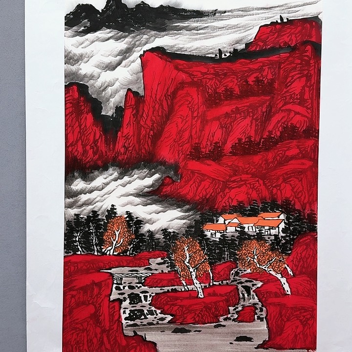 国画书法作品多次参加