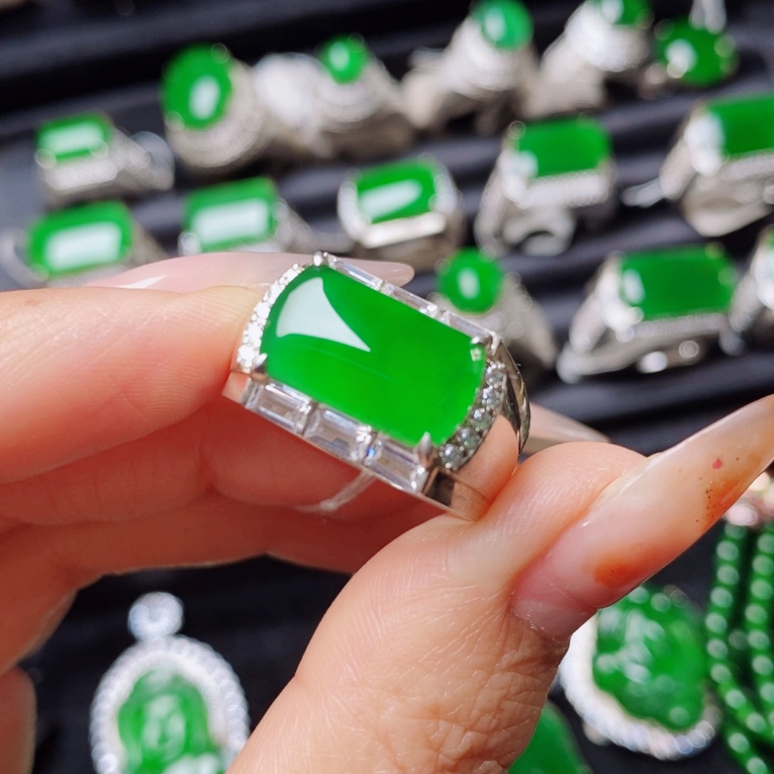 未镶嵌戒指翡翠天然翡翠正品