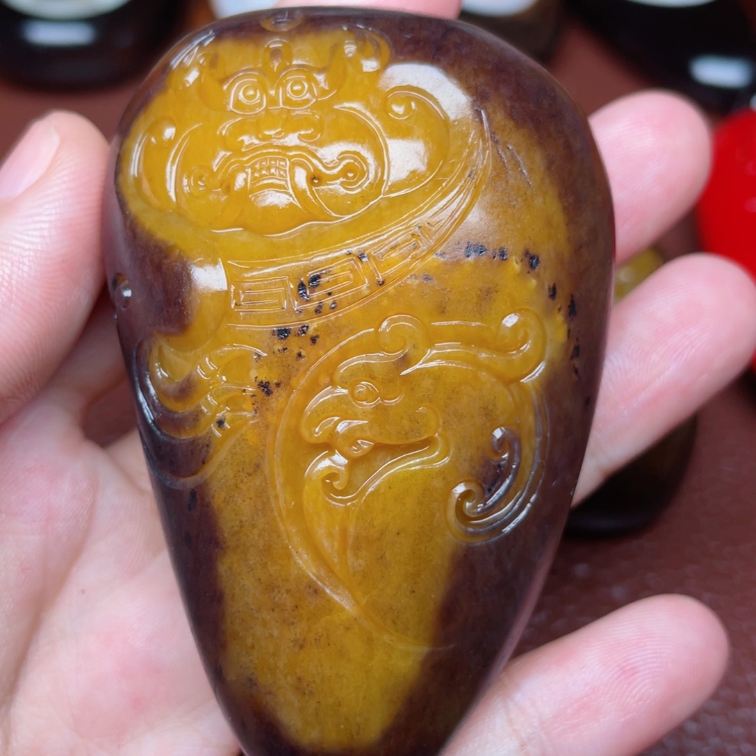 和田玉颈饰未镶嵌人**火