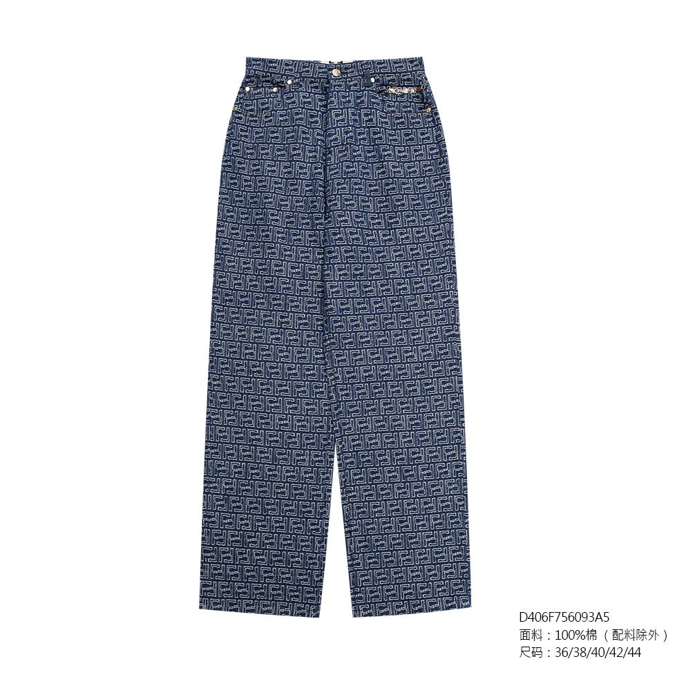 FENDILOR小怪兽25年春秋款女士休闲裤 D406F756093A