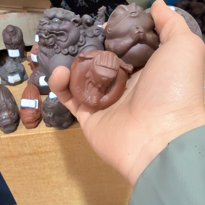 紫砂茶宠?****氓雕塑瑕疵茶宠