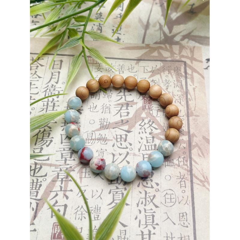 崖柏单圈手串065无礼盒