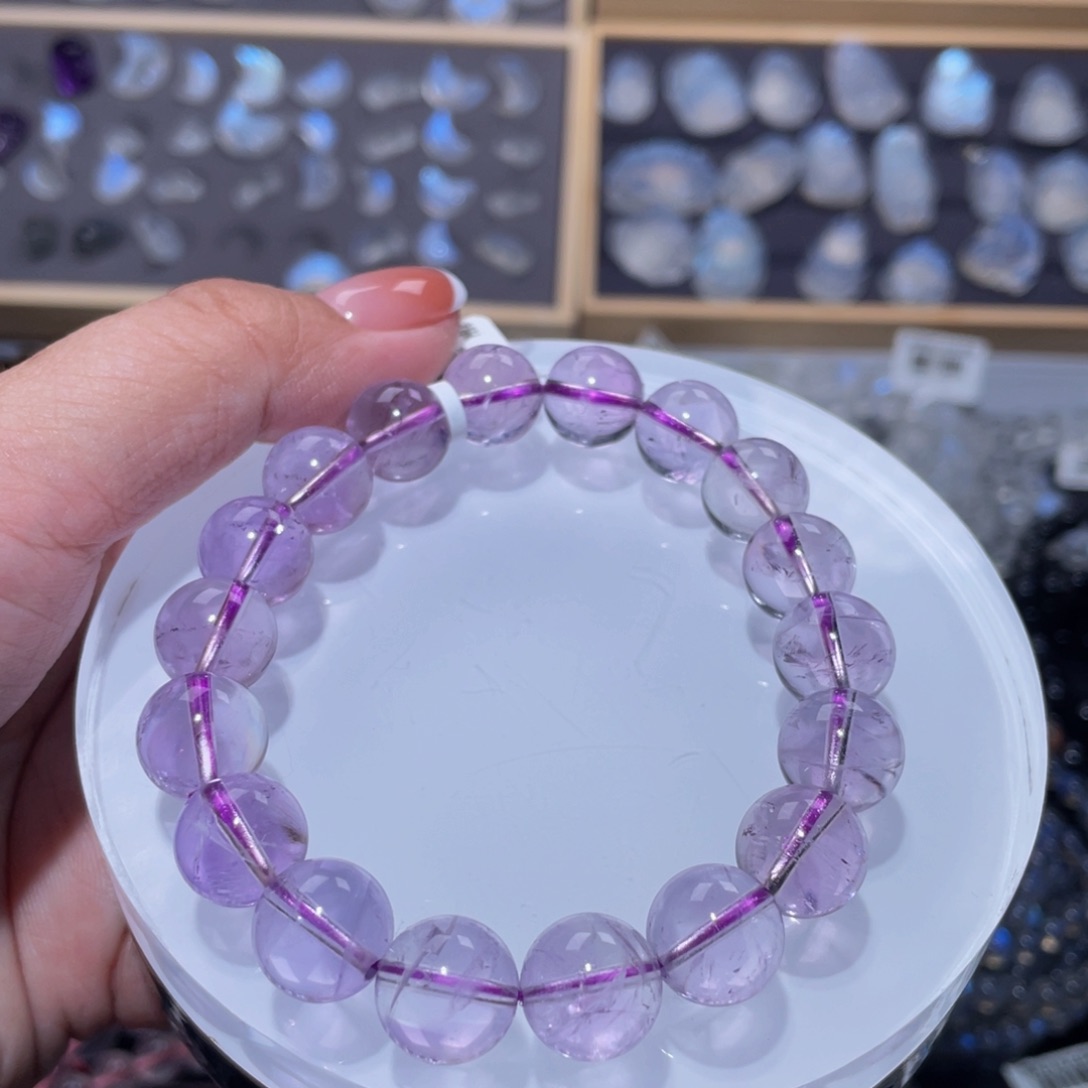 水晶手链未镶嵌紫水晶手链11.6mm