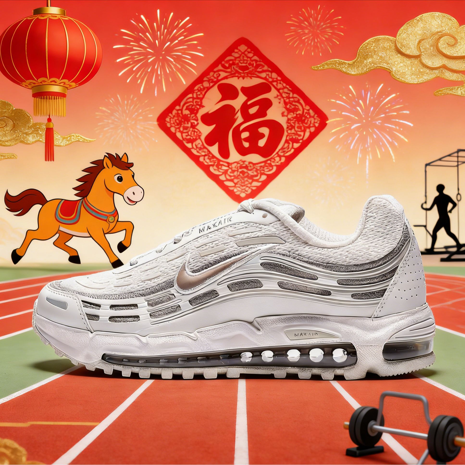 马年红品NIKE/耐克男鞋AIR MAX TL 2.5运动休闲鞋FZ4110-012