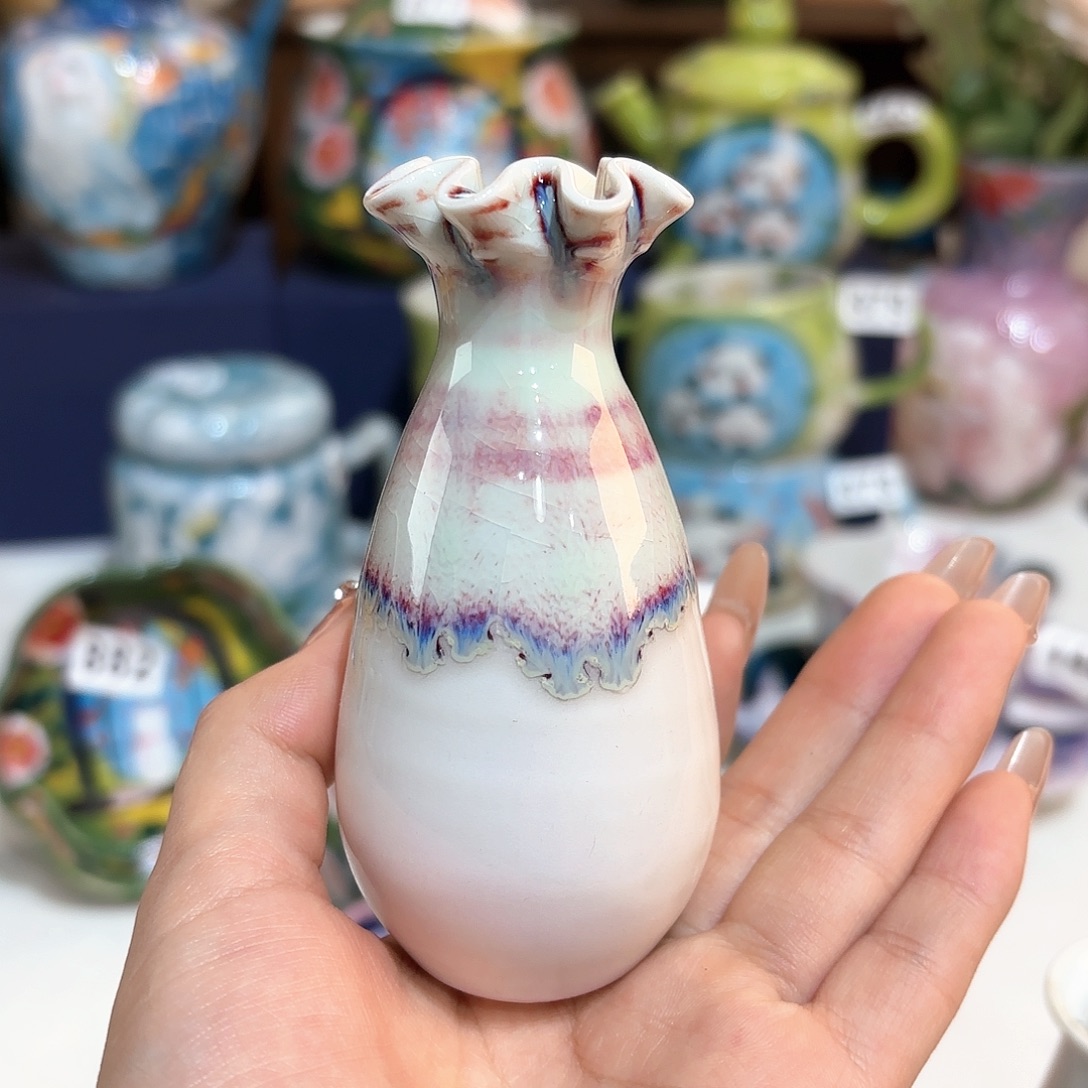 景德镇手绘高温釉下彩陶瓷茶具