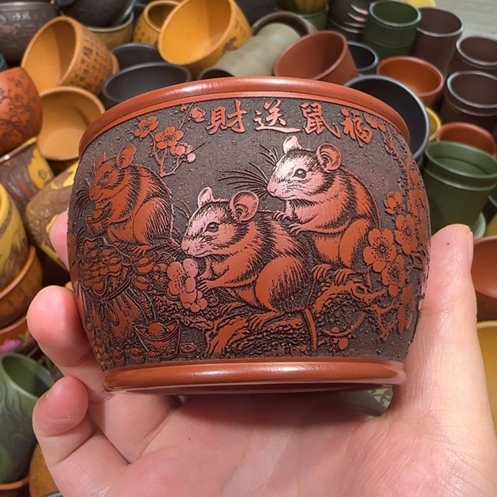 茶杯紫砂全手工紫砂