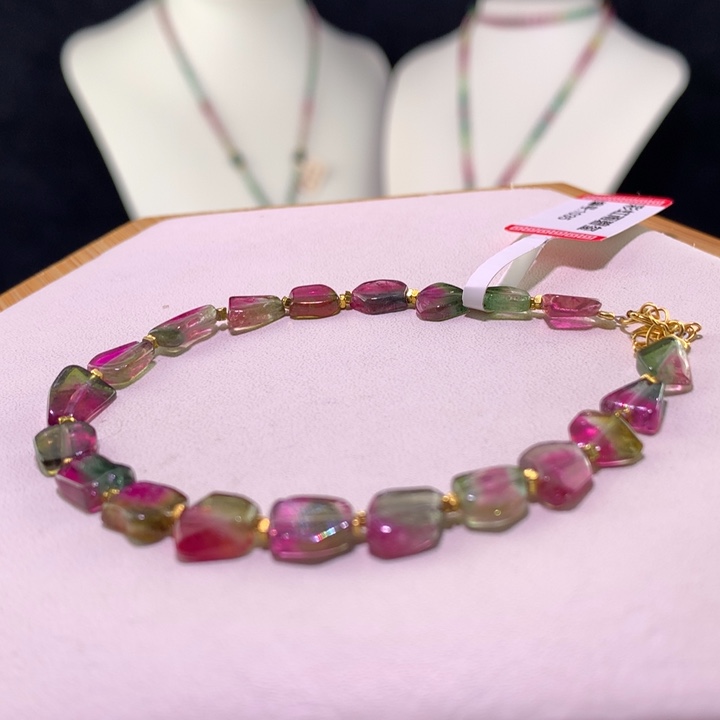 双色碧玺手链未镶嵌