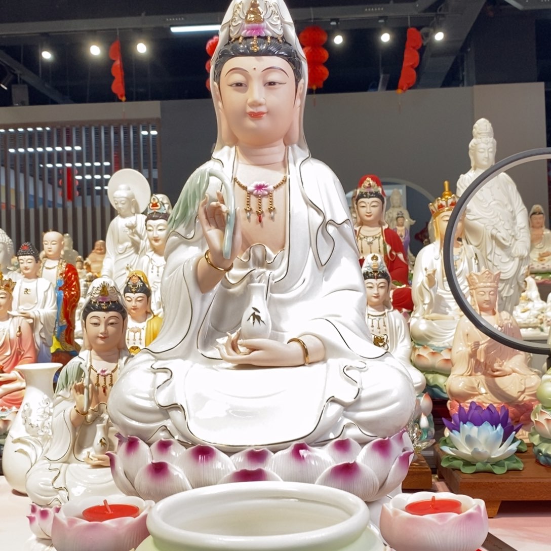 摆件观音财神香炉水杯烛台