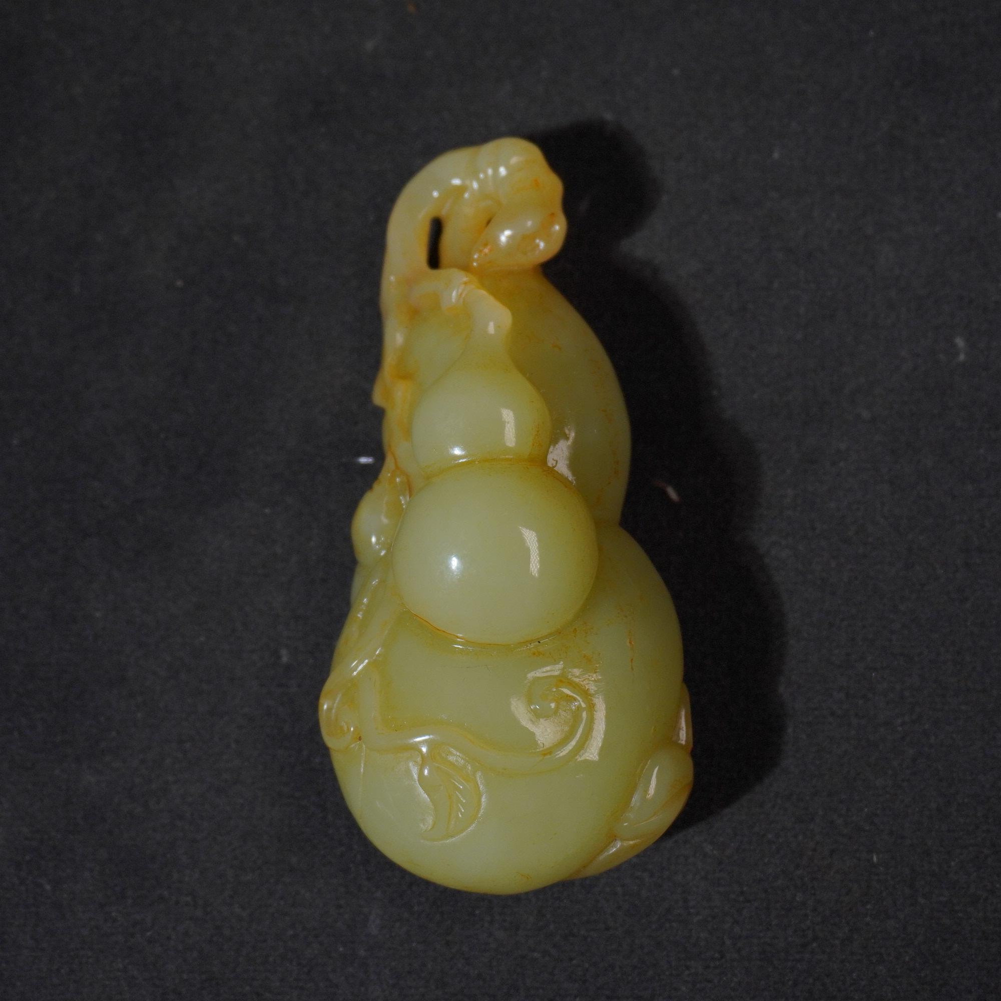 5NU9 清 和田玉葫芦吊坠