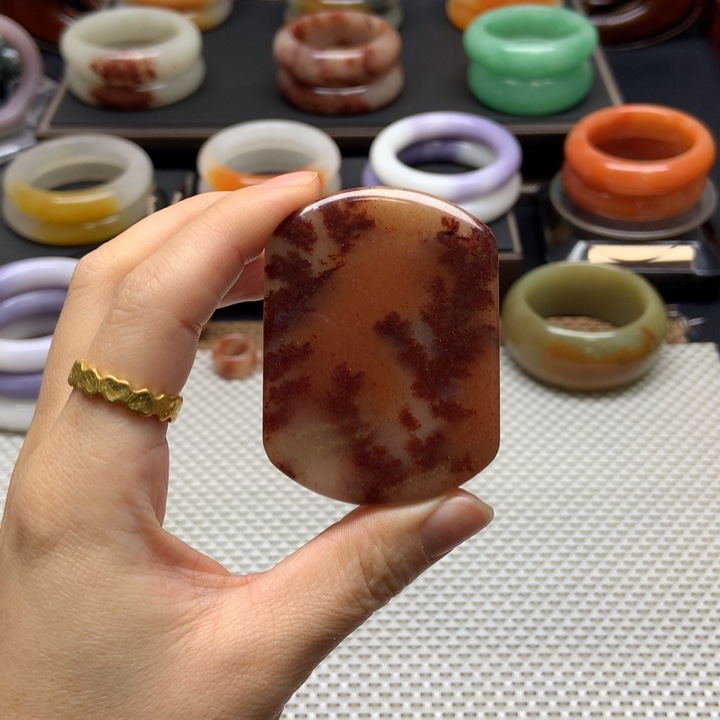 石英质玉未镶嵌吊坠(不含链)