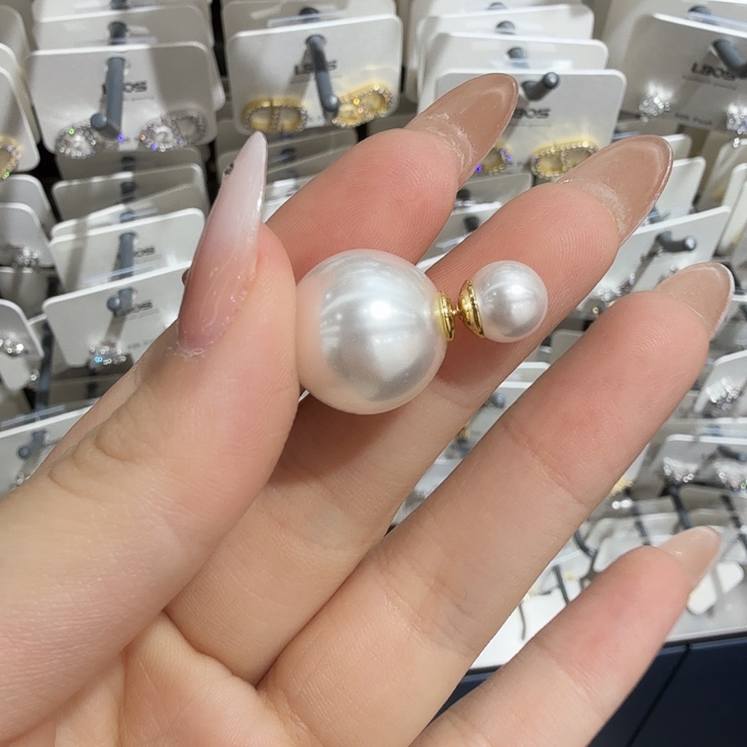 锆石铜合金925银  前后珠暖白色调