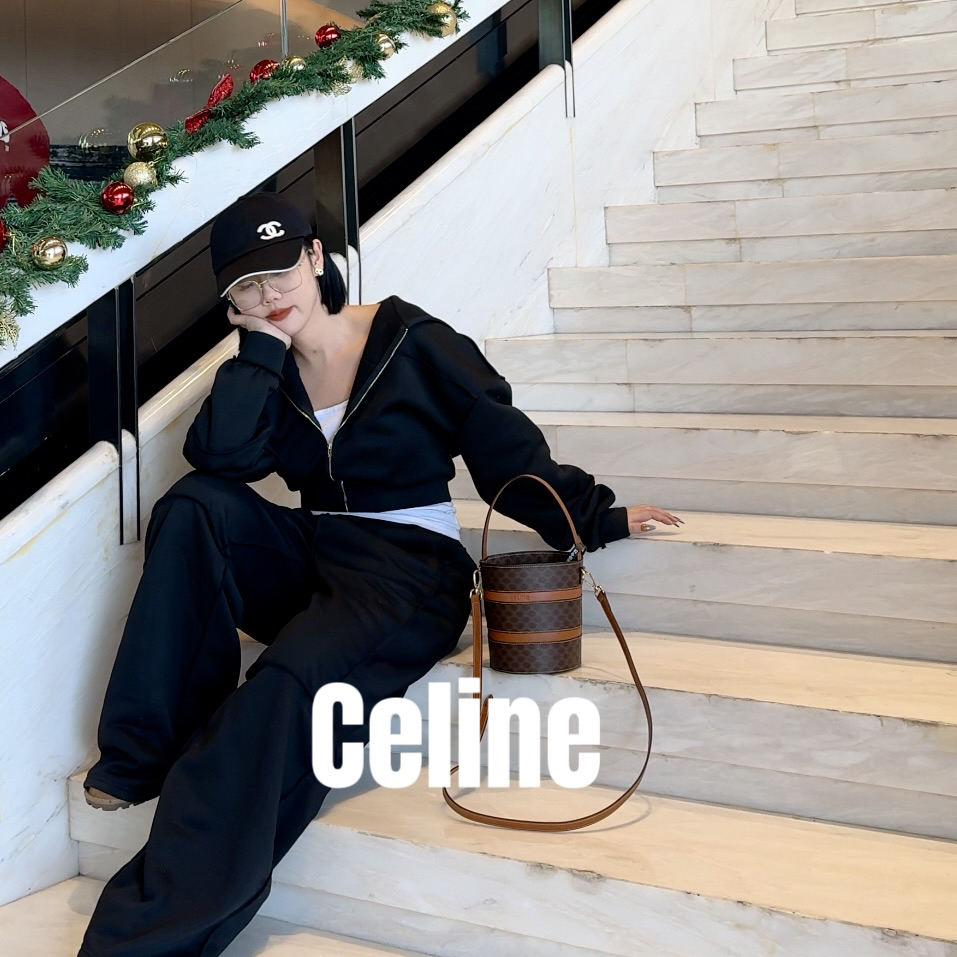 修复品619506/Celine /思琳三文鱼发财桶