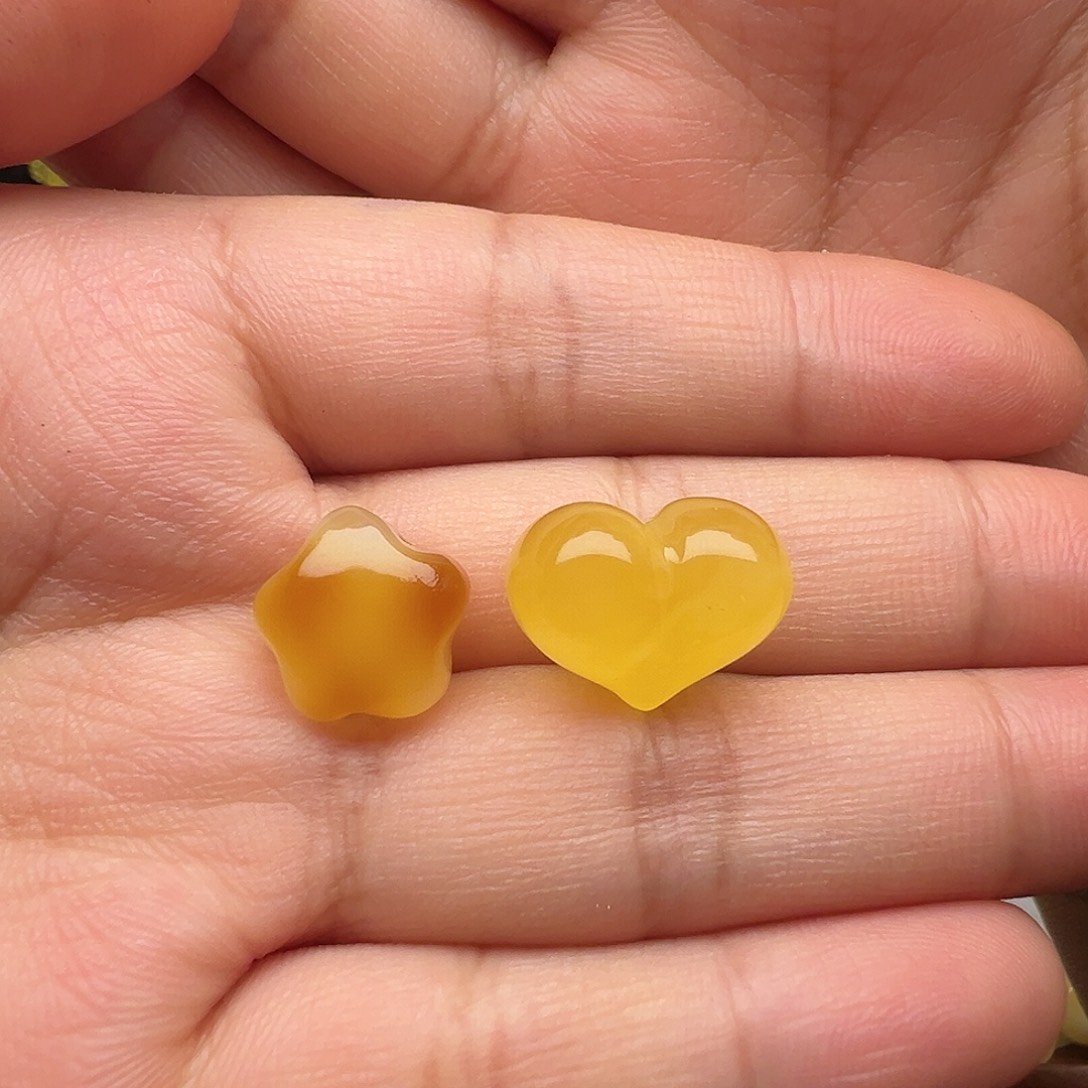 小***糖蜜蜡未镶嵌颈饰星星屁桃（打孔不退换）