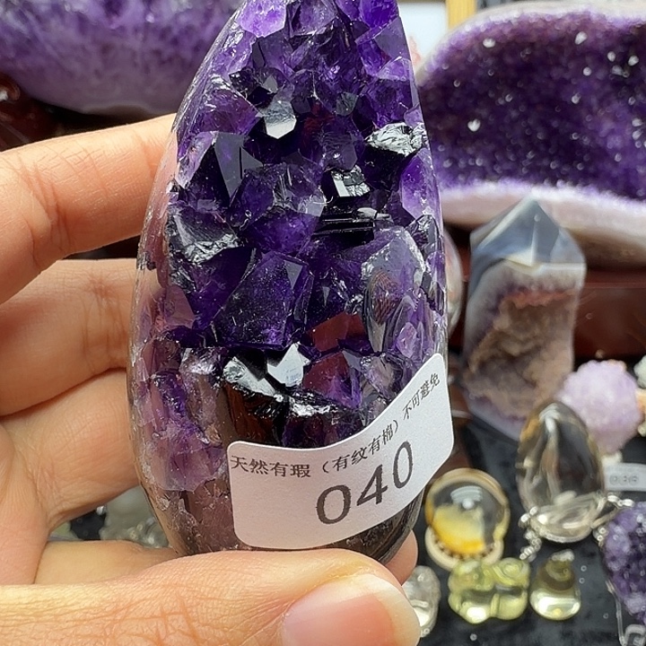 未镶嵌珠宝半成品紫晶