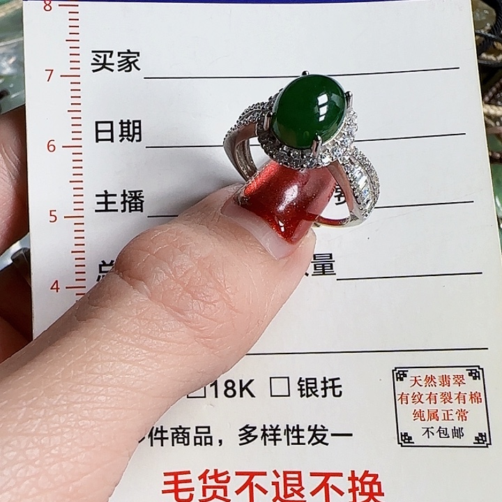 翡翠颈饰银S925镶嵌天然