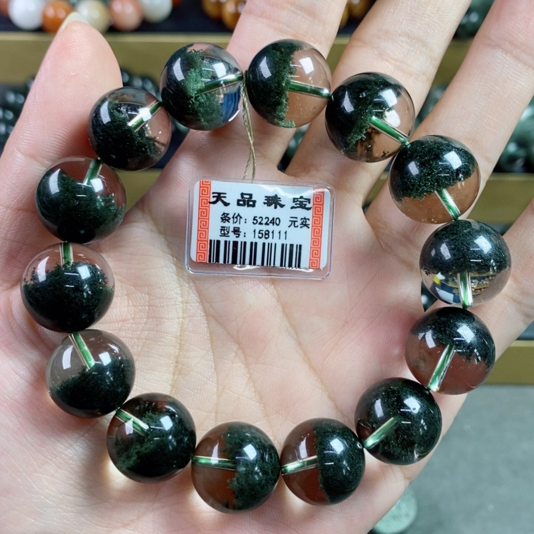 水晶手串未镶嵌绿幽灵158111