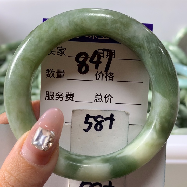 蛇纹石玉手镯未镶嵌847