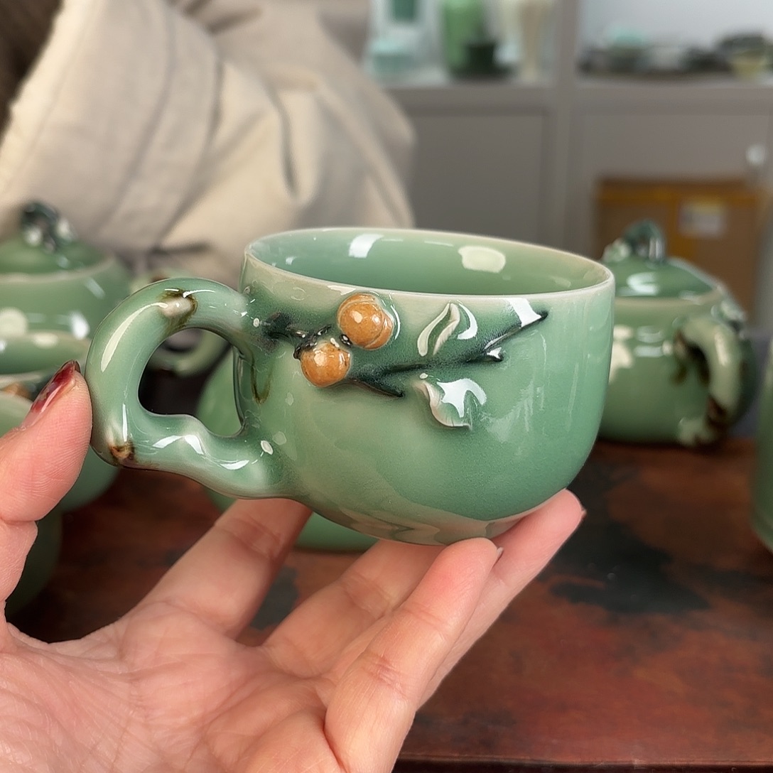 天***～龙泉云间青瓷小米茶器