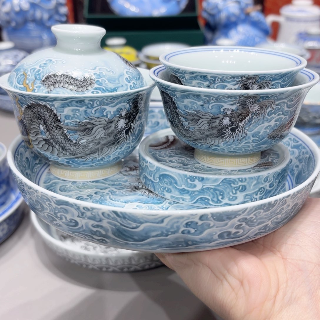 盖碗景德镇高温茶具