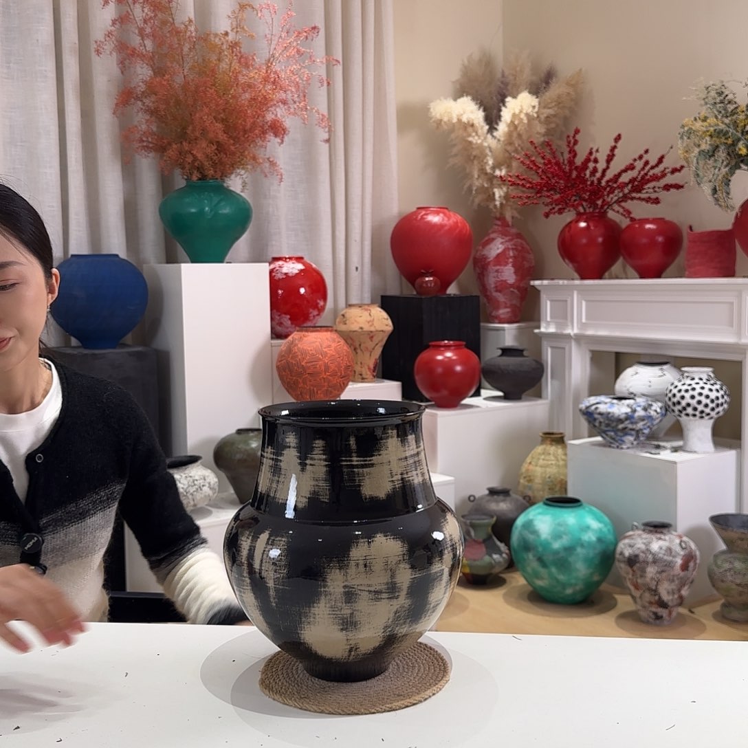 摆件花瓶口15高27闪拍104