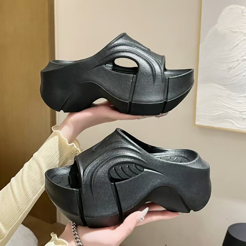 8001 女士夏季厚底增高防滑凉拖鞋可居家可外穿