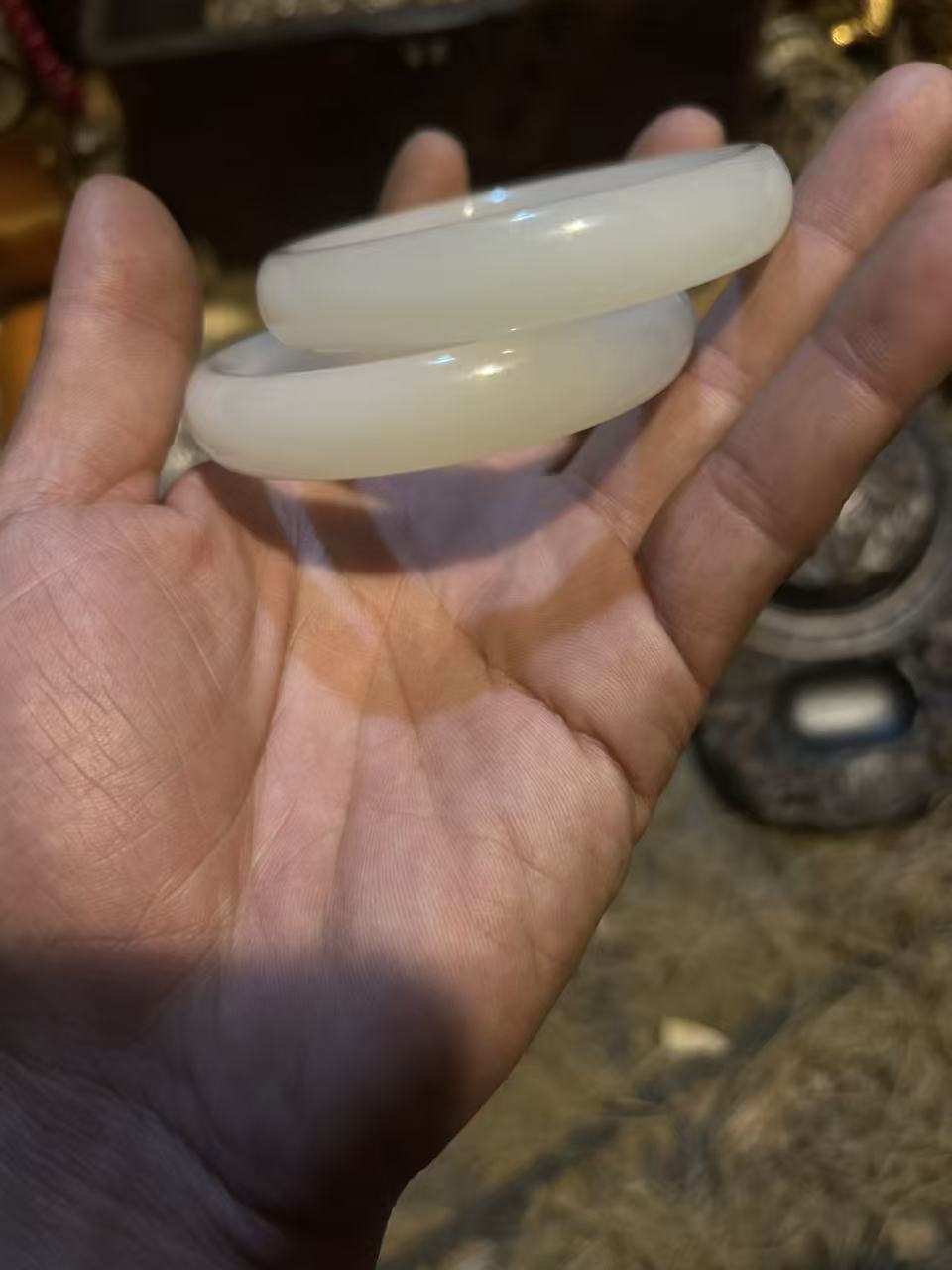 白圆汋一对精品摆件链接