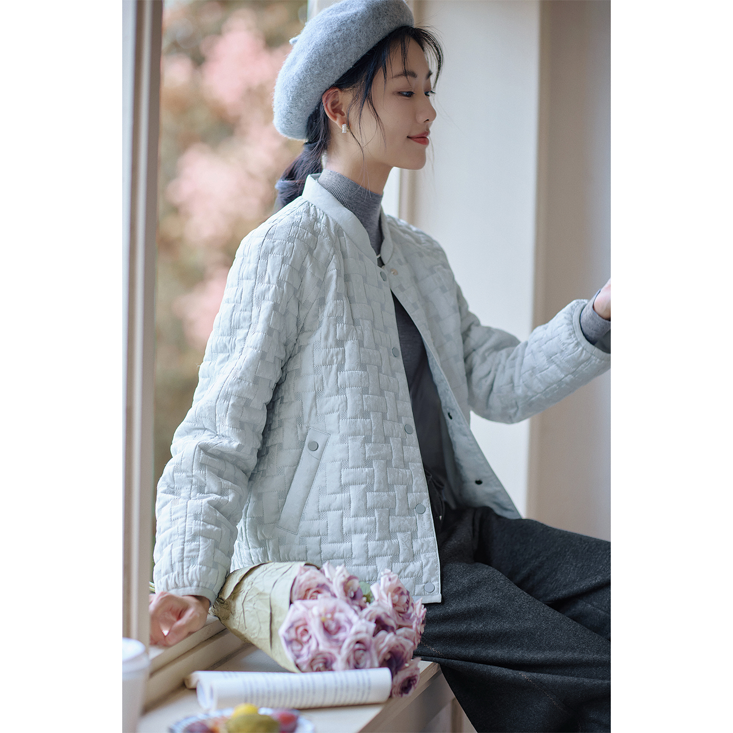 红念新款棉服保暖女短款小个子设计感外套冬季百搭短款棉服女款