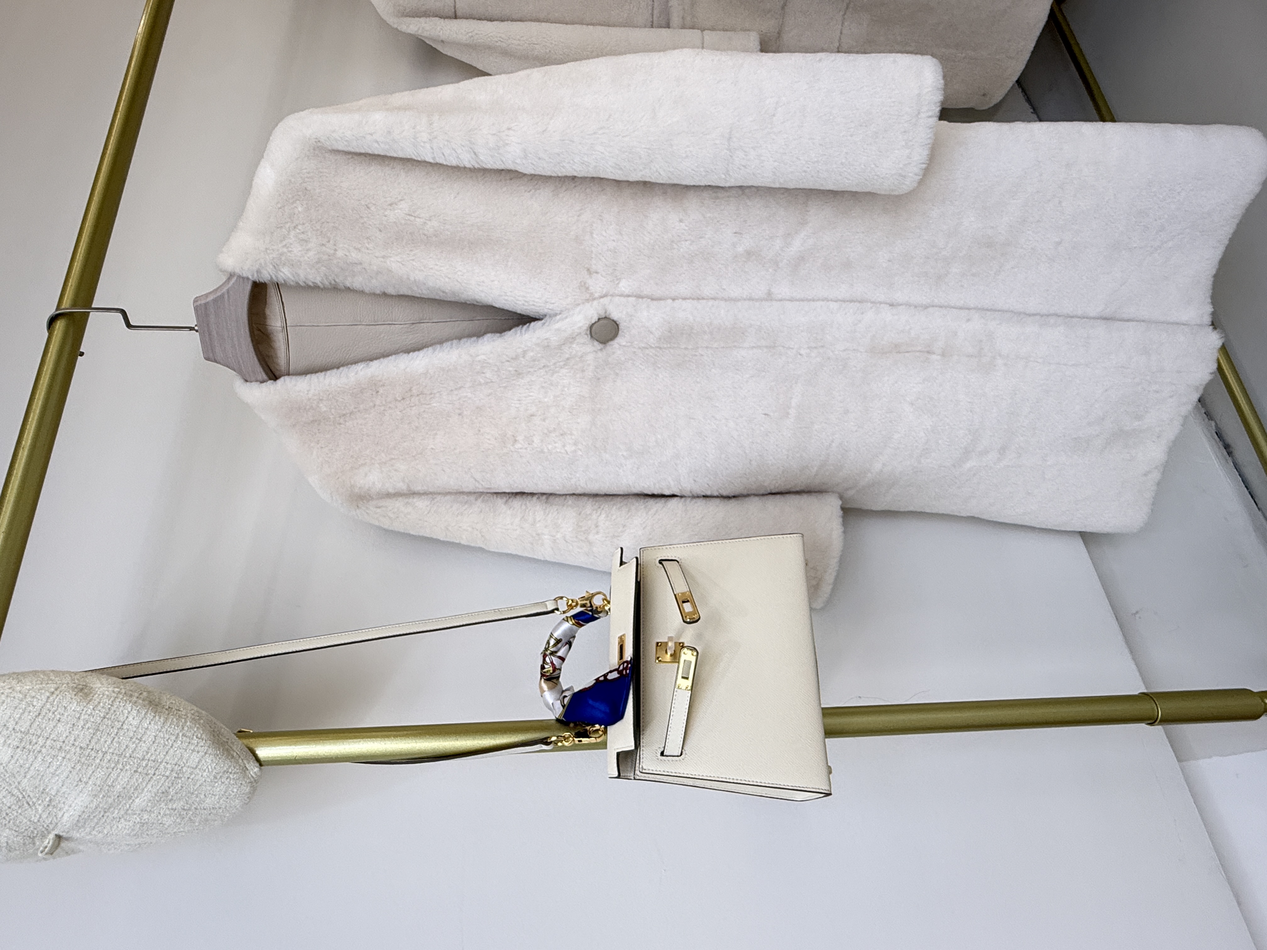 进口意大利皮毛一体女外套