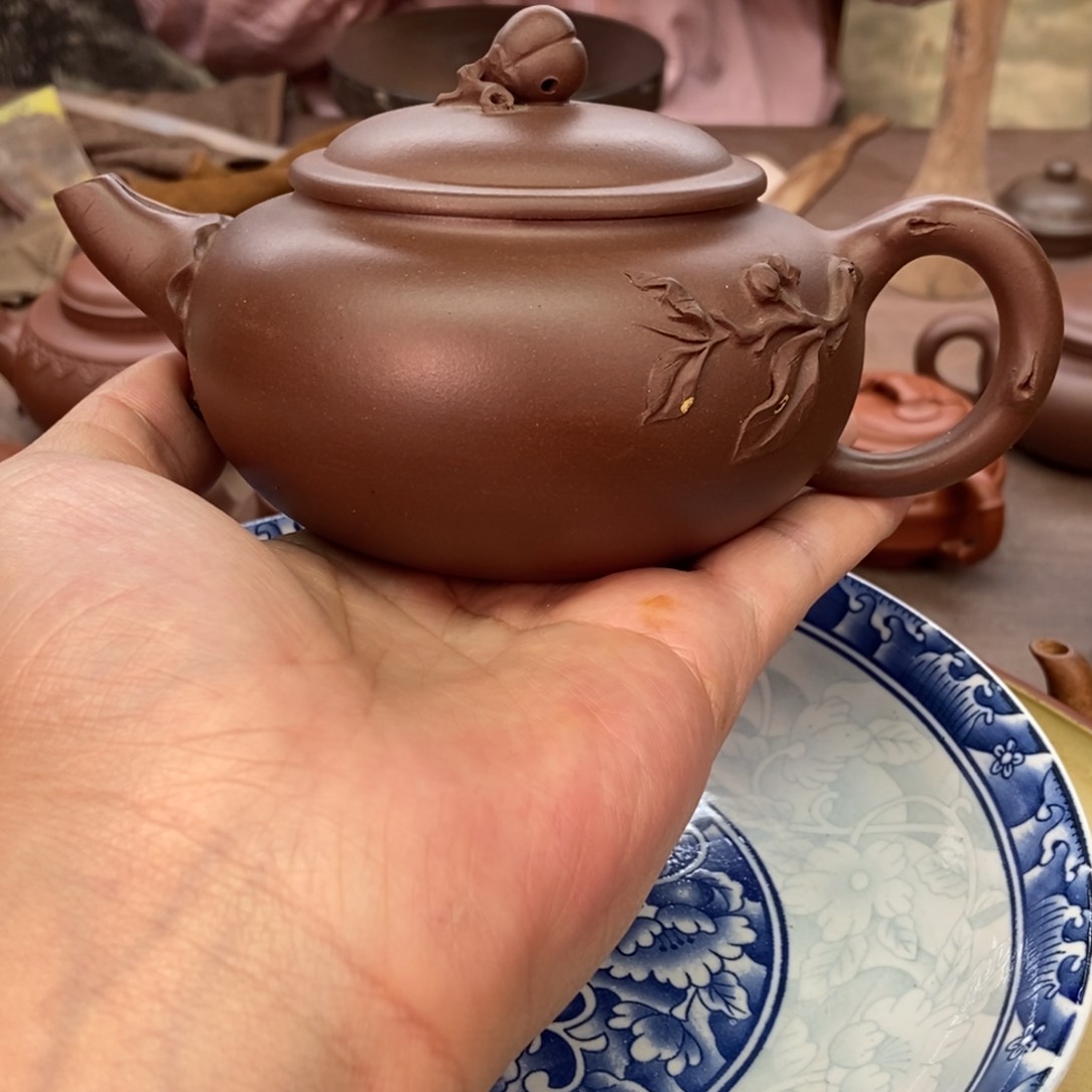 茶壶紫砂老壶350 容量宜兴紫砂壶