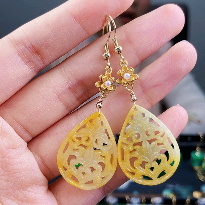 翡翠耳饰未镶嵌饰品