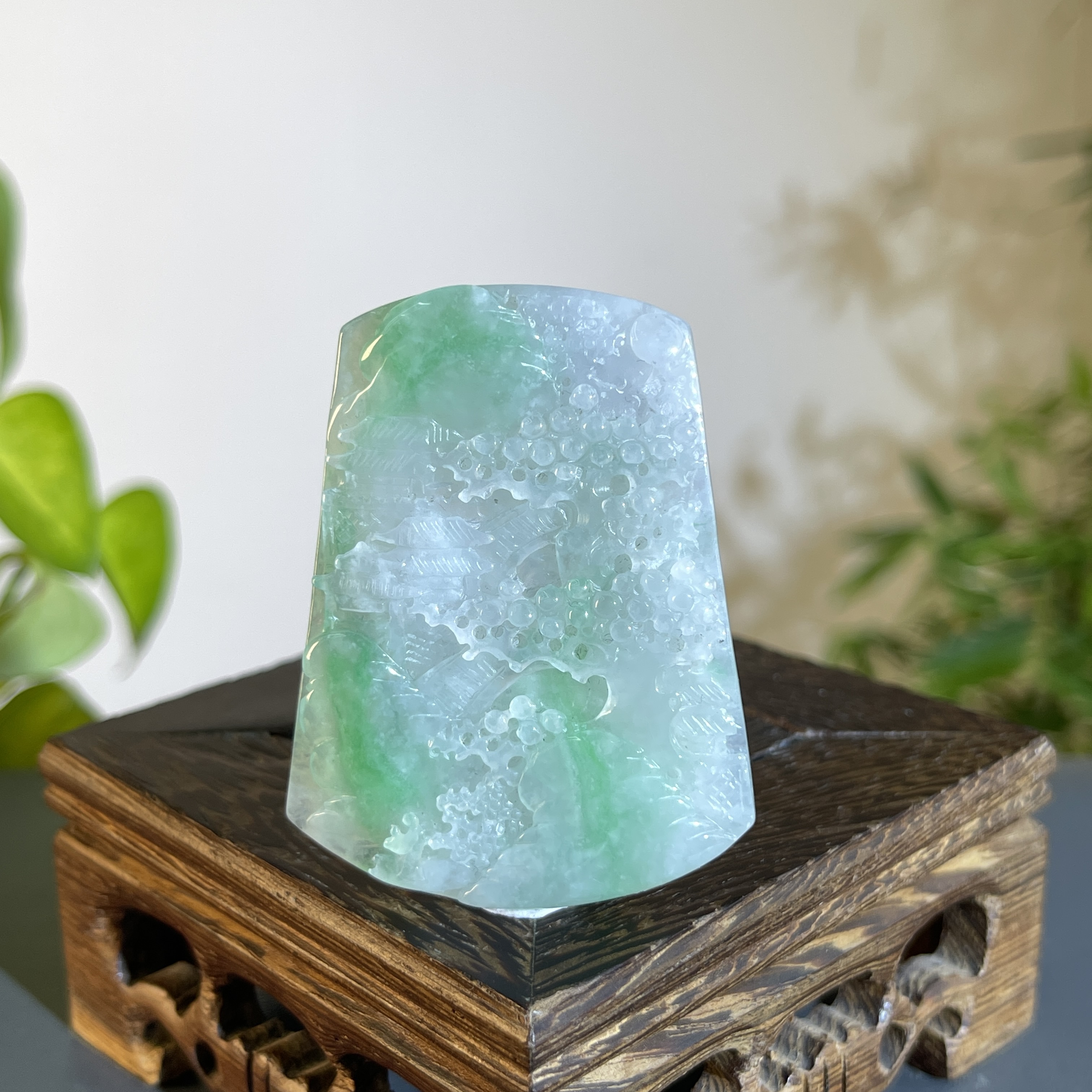 JXA23-134 天然翡翠缅甸A货 山水牌