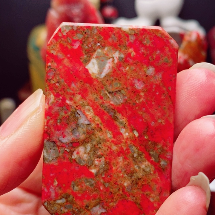 昌化鸡血石鸡血石覑子