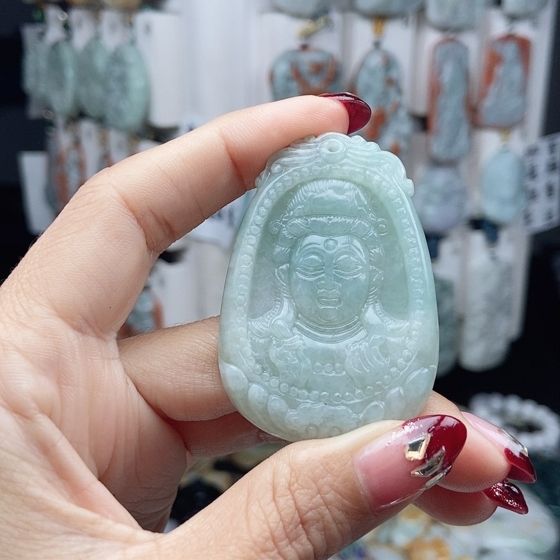 翡翠颈饰14K金镶嵌翡翠