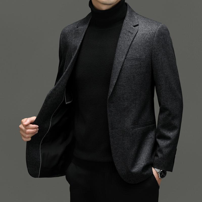 西服男士高档外套新款修身显瘦韩版中青年时尚休闲商务西装上衣