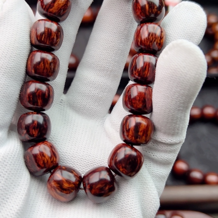 木回*海南红降12*13黑金满油满纹超一档精品