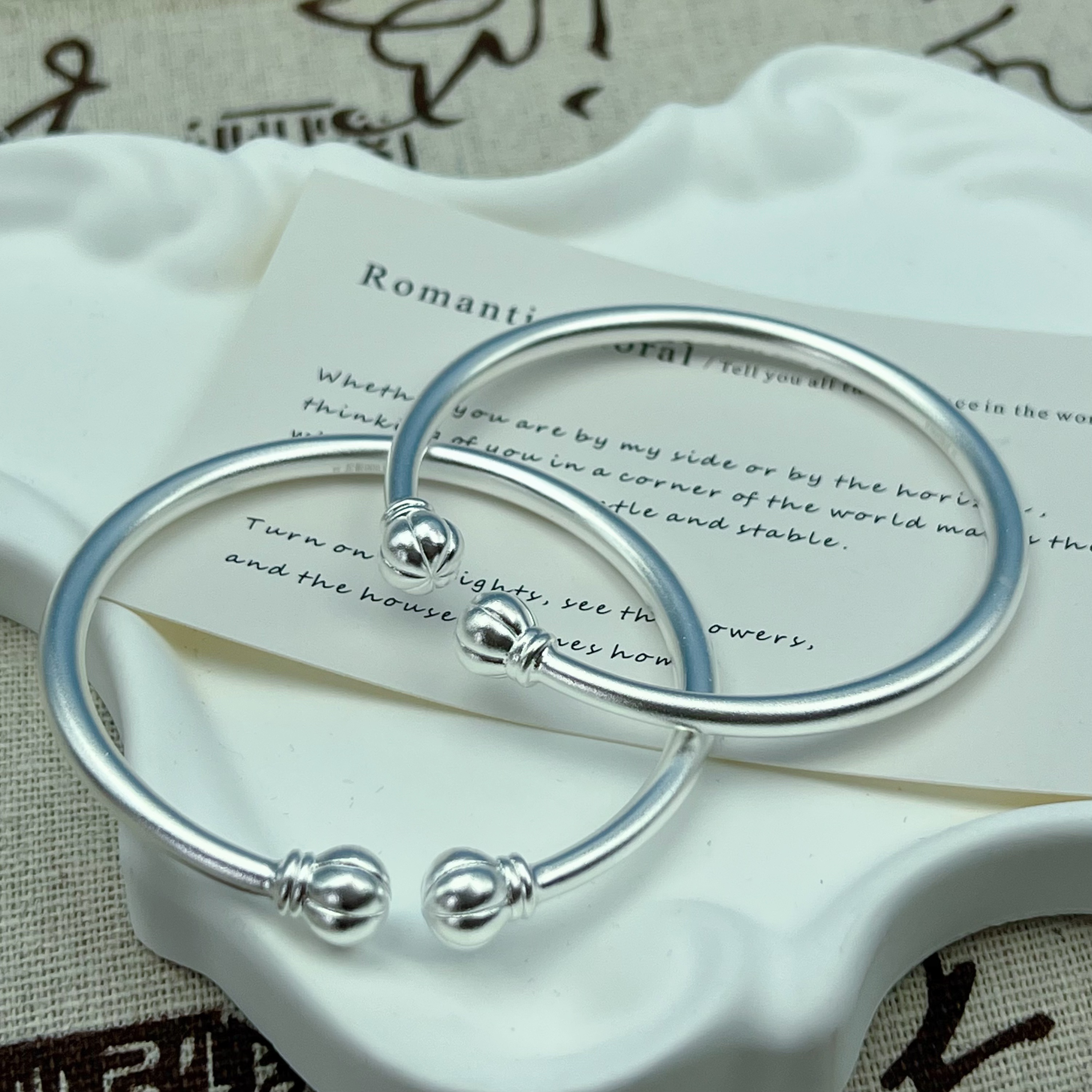 君派 足银手镯 【南瓜镯】足银999.9南瓜实心新款时尚百搭贵妃镯子