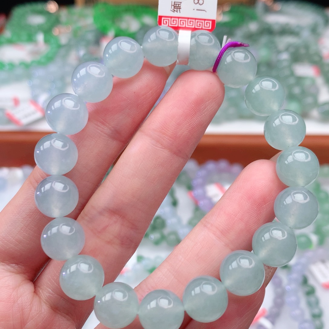 翡翠手链未镶嵌翡翠10mm