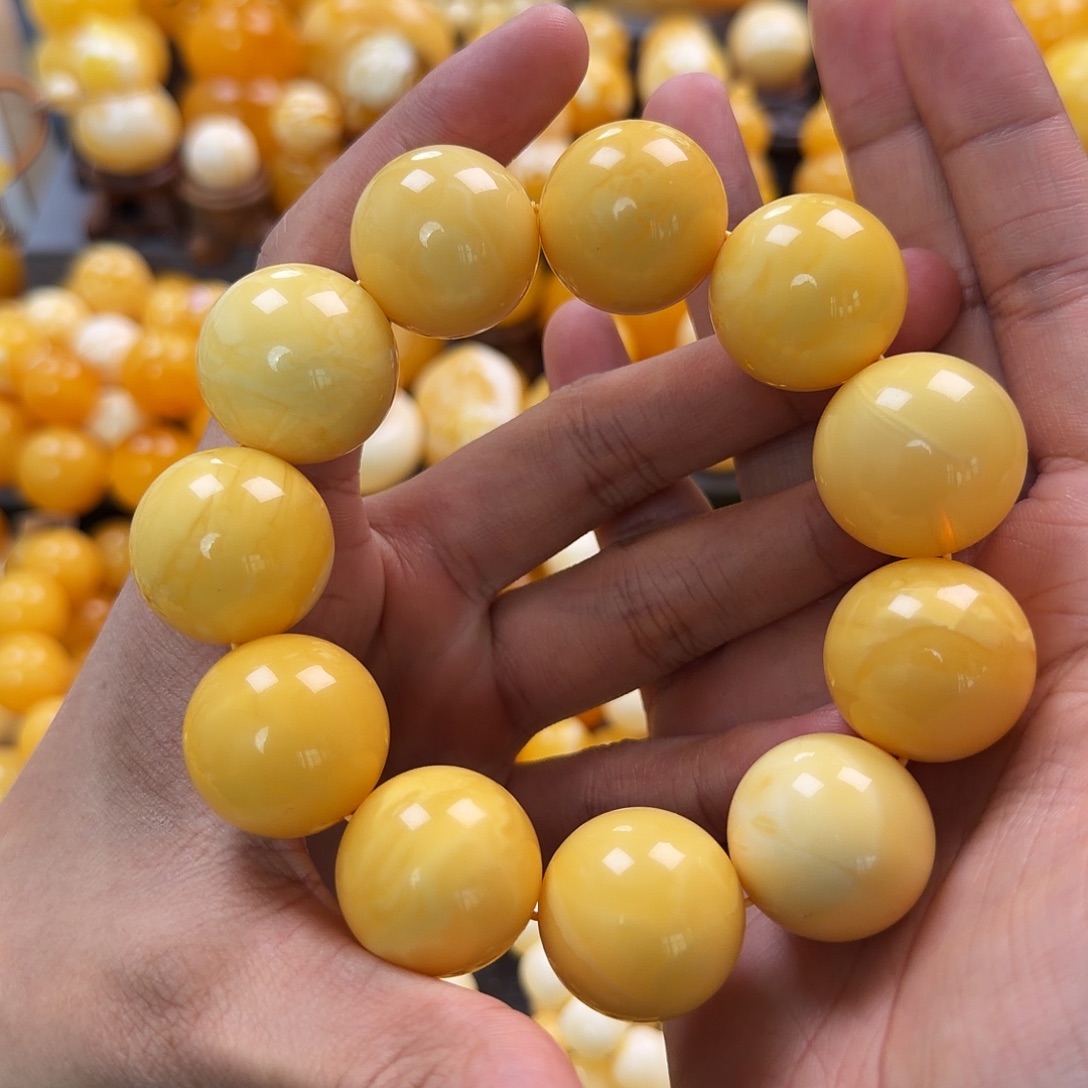 琥珀未镶嵌珠宝奇石23mm