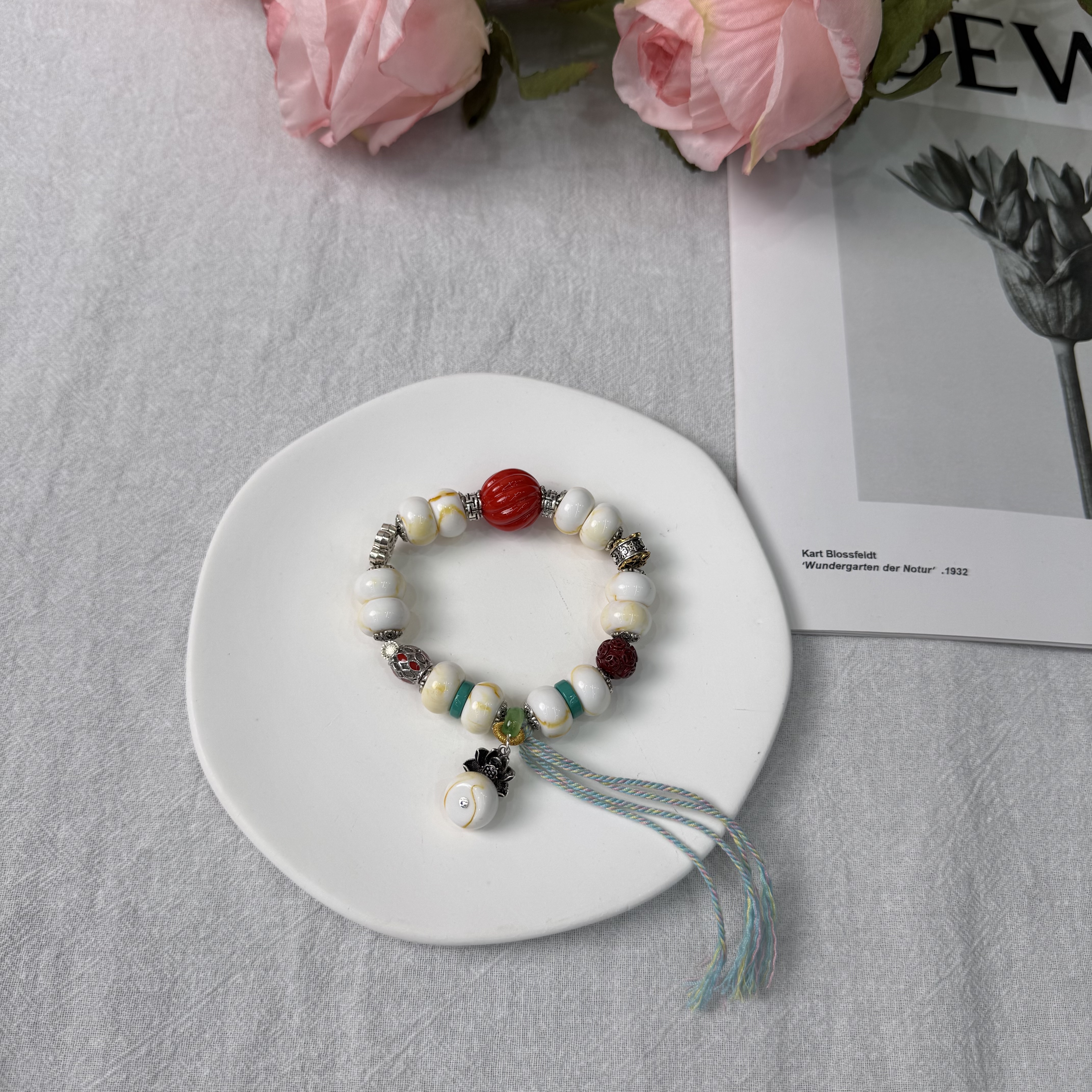 高定珠宝白花蜜手链ZX1669S068