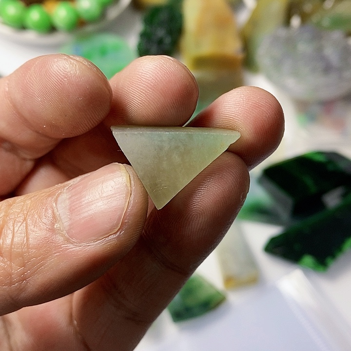 翡翠散珠天然翡翠A货