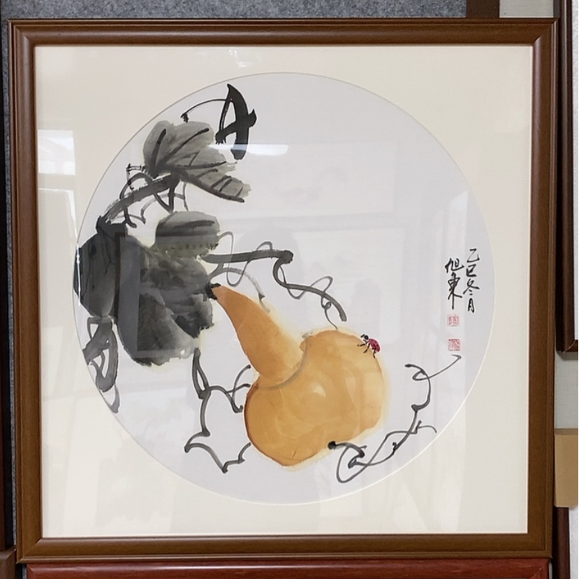 【闪购商品】国画手绘国画带框65.65