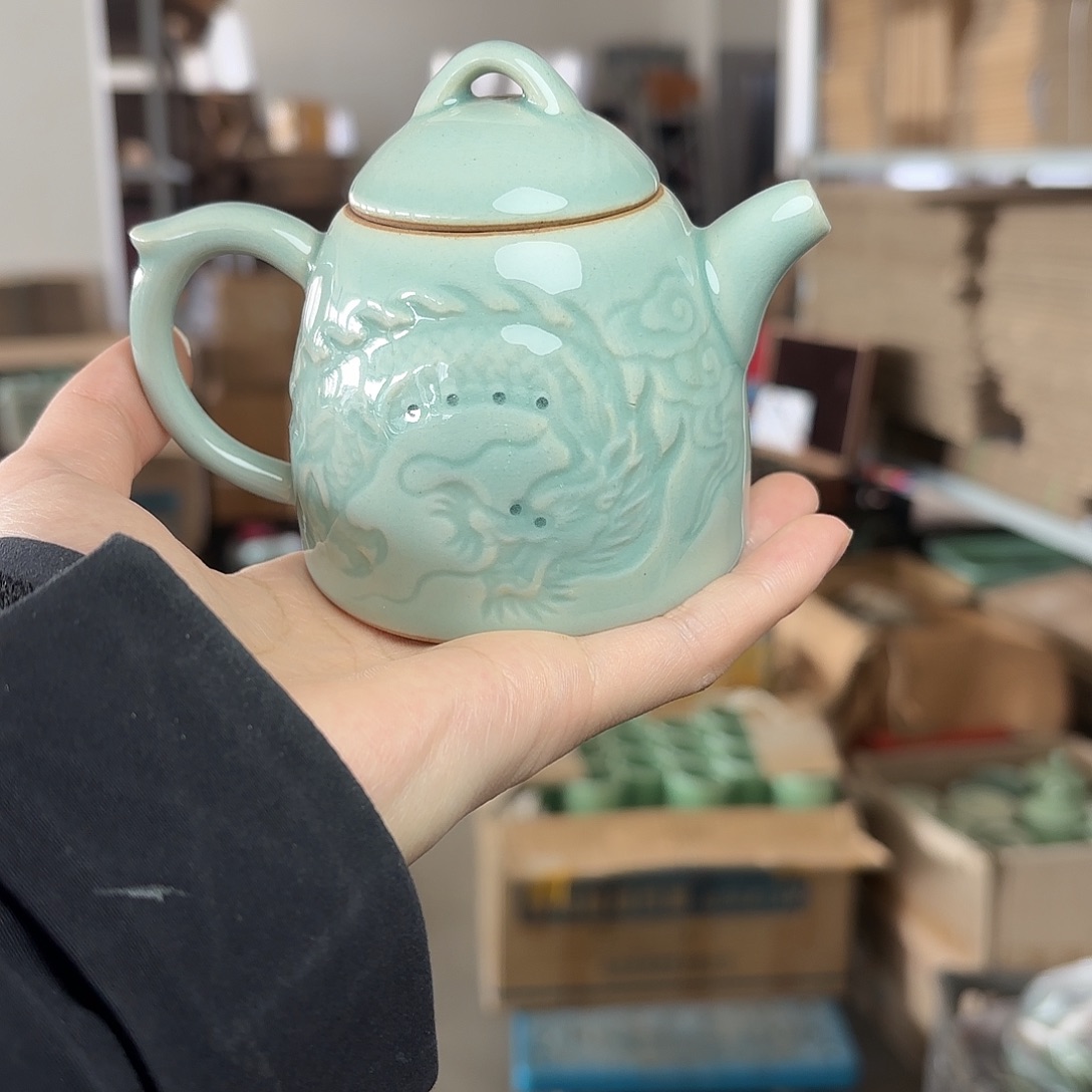 龙泉云间青瓷小米茶器