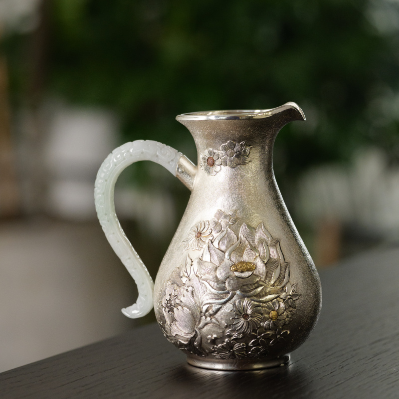 古悦悦翠系列 繁花分酒器 磨砂繁花中式分酒器泡茶壶茶具约190CC