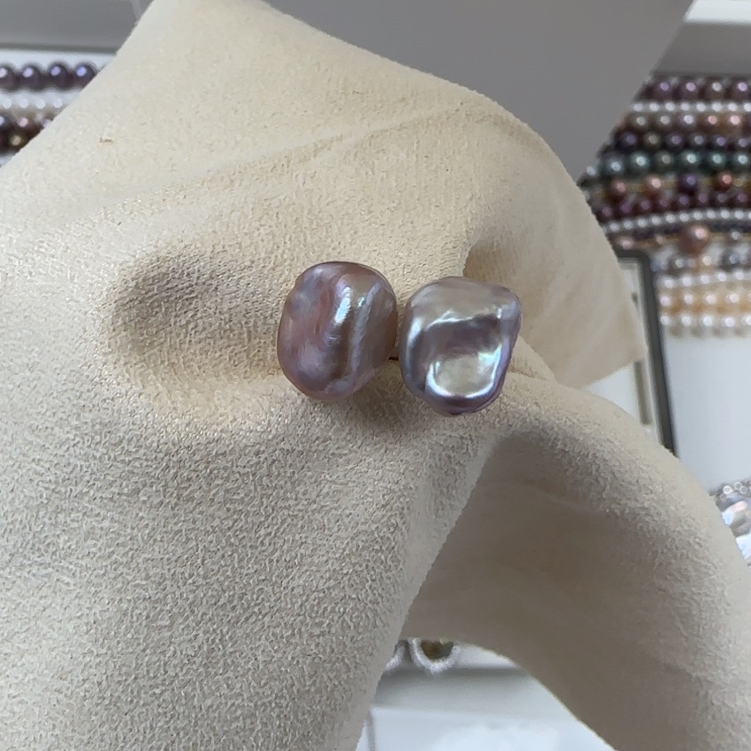 耳饰淡水珍珠银S925镶嵌