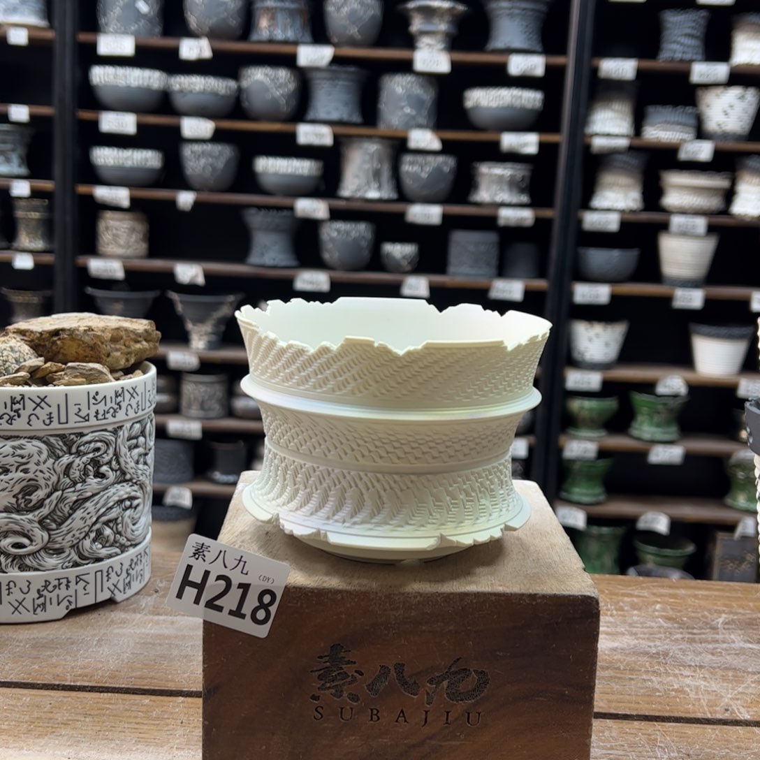 素八九陶瓷内口12.5高9.5