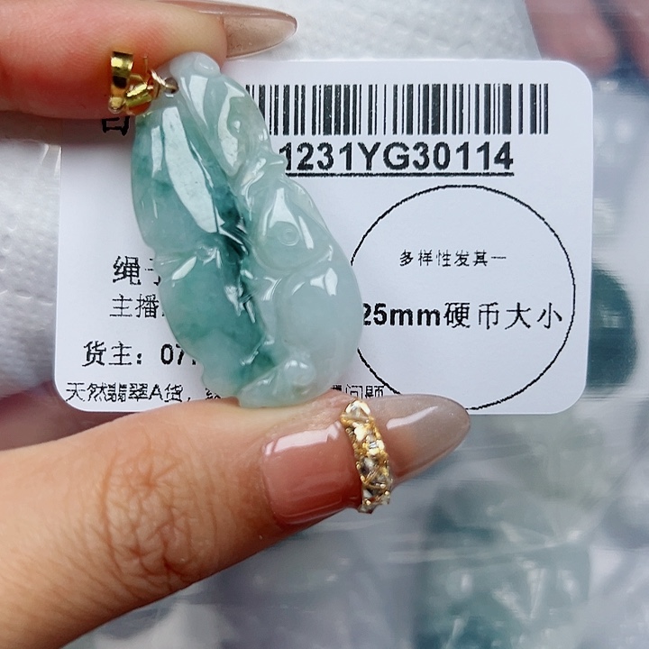 翡翠未镶嵌吊坠(不含链)